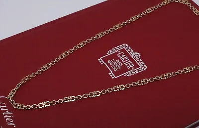 Cartier 18k Yellow & White Gold C De Cartier Chain Necklace 18  RARE • $4250