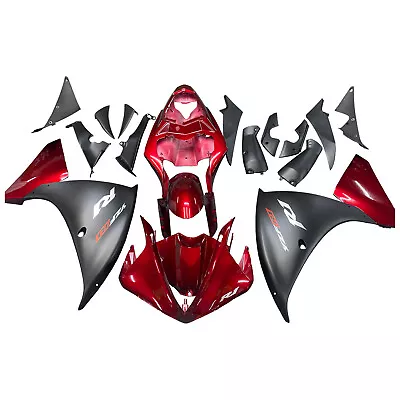 Red Black Injection Plastic ABS Fairing For Yamaha YZF R1 YZF-R1 2009-2011 10 • $515