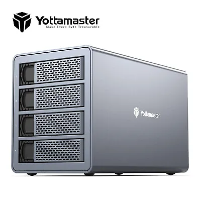 Yottamaster 4 Bay Type-B External Hard Drive Enclosure For HDD SATA SSD 64 TB • $214.69