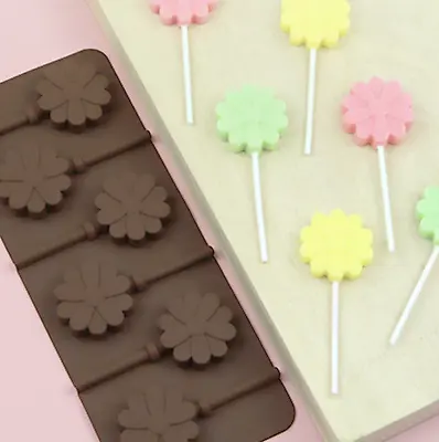Silicone Daisy Flower Lollipop Mould Mold Chocolate Ice Jelly Lolly Valentine  • £4.25