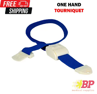 One Hand Tourniquet First Aid Quick Release Medical Sport Emergency Buckle BLUE • $4.99