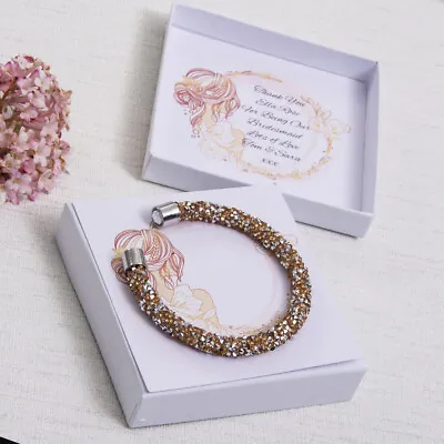 Bridesmaid Chief Bridesmaid Maid Of Honour Gift Bracelet Jewellery Wedding  • £12