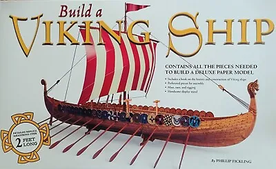 New  Build A Viking Ship  Phillip Fickling 2ft Buildable Ship Detailed Replica • $24.99