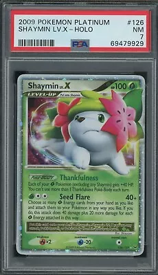 $0.99 • Buy Pokemon Shaymin LV.X Platinum Ultra Rare Holo #126 PSA 7 -929B2
