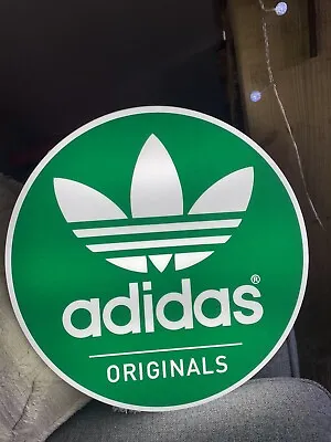 Adidas Reproduction Lollipop Light 💡 Up Shop Sign.  Plastic. • £80