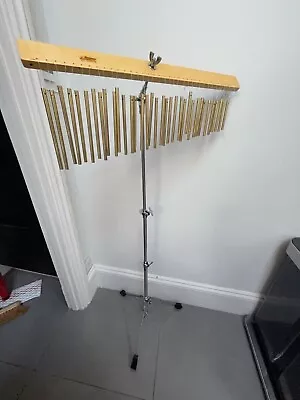 £10 • Buy Lazer Bar Chimes 36 Tone Golden Bar With Tripod Stand And Travel Case