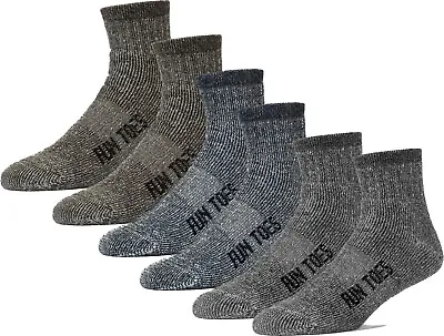 Men's 80% Wool Ankle Socks 6 Pairs All Seasons Winter Cushioned Hiking • $29.99