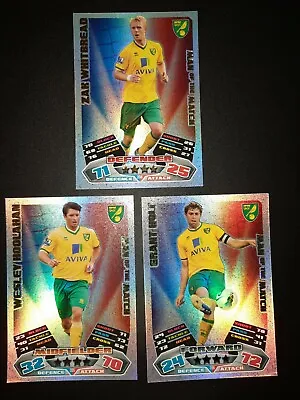 £5 • Buy Norwich City Complete Set Of Man Of The Match Cards Match Attax 11/12