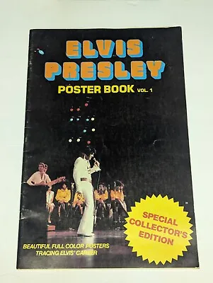 ELVIS PRESLEY Poster Book Vol 1 Special Collectors Edition! Full Color 16.5 X 11 • $13.47