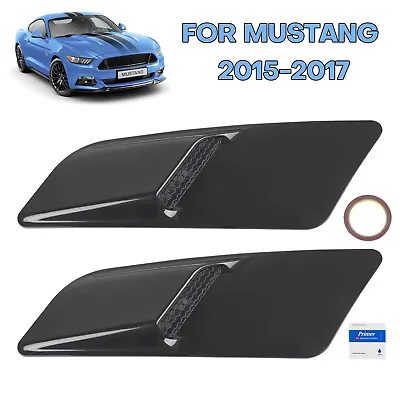 2 Pack Air Flow Vent Cover For Ford Mustang 2015-2017 Front Hood Air Intake Trim • $25.99