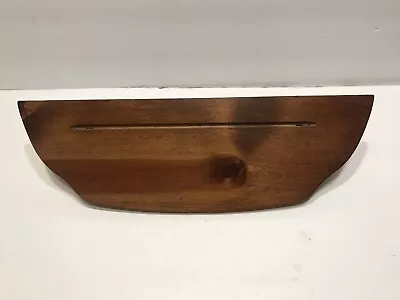 Vintage Carved Wood Wall Shelf  With Plate Groove • $14.99