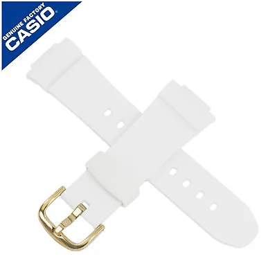 Genuine Casio Watch Strap Band For BG-6901-7 BG 6901 BABY G GOLD BUCKLE WHITE • $70.20