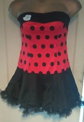 Ladybird Fancy Dress Adult Size 14 Dress Only • £0.99