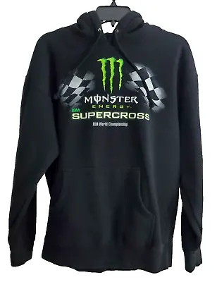 AMA SUPERCROSS FIM World Championship Monster Energy Men's Hoodie Sweatshirt - L • $39