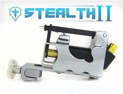 STEALTH Ver. 2 Rotary Tattoo Machine Motor Liner Shader Bearings RCA Case GRAY • $64.99