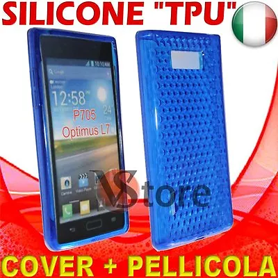 Cover Case For LG Optimus L7 P700 Blue Gel Sico TPU Silicone • £3.37