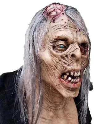 Horror LATEX ZOMBIE FULL HEAD MASK Cosplay Halloween Costume Party • £29.94