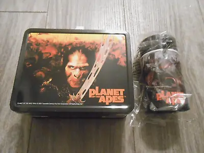 Lunch Box - RETRO - Metal / Tin - PLANET OF THE APES WITH THERMOS - NEW - RARE • $24.99