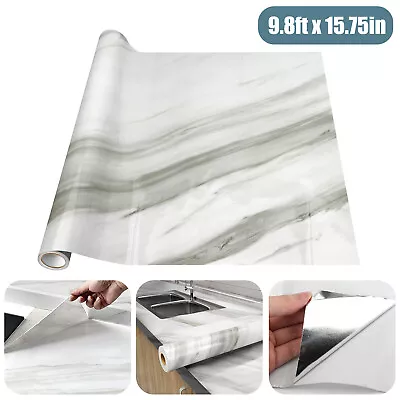 Marble Contact Paper Self Adhesive Peel & Stick Wallpaper PVC Kitchen Countertop • $9.98