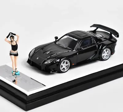 AU TM 1:64 Black RX7 Veilside Figure Racing Sport Model Diecast Metal Car New • $68.19