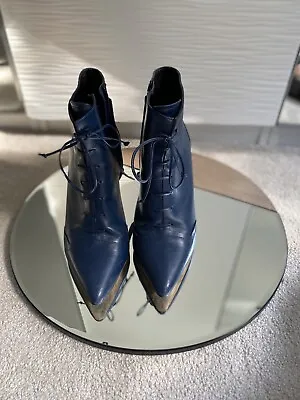 £40 • Buy Rupert Sanderson Blue Ankle Boots Size 39