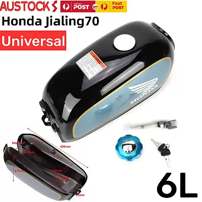 6L Motorcycle Fuel Tank Universal Cafe Racer Oil Gas Tank For Honda Jialing70 • $75