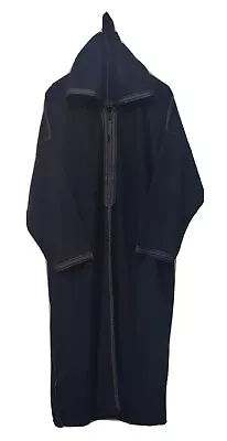 Morocco Sahara Style Black Soft Touch Nylon Djellaba Thobe Jubba Kaftan • £24.99