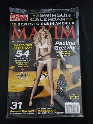 Reseller Lot Of 7 Maxim Paulina Gretzky December 2013 W/ 2014 Swimsuit Calendar • $21