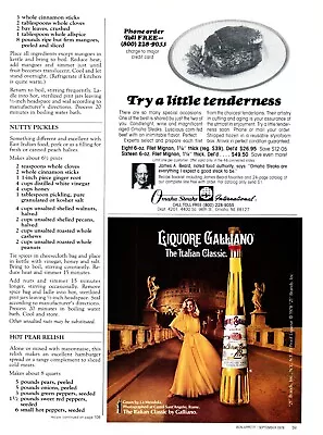 1978 Liquore Galliano Print Ad La Mendola Yellow Gown Castel Sant'Angelo Rome • $11.50