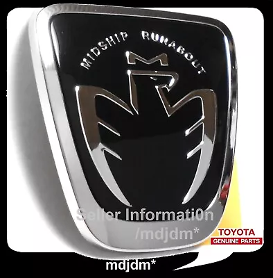 Oem Toyota 99-07 MR2 MR-S Spyder Midship Runabout Black Front Emblem ZZW30 Jdm • $33.68
