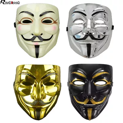 $5.94 • Buy V For Vendetta Mask Fawkes Anonymous Props For Halloween Party Cosplay Costume