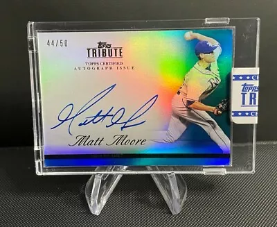 2012 Topps Tribute Matt Moore Blue On Card Rookie Auto RC Autograph /50 #TA-MMO • $3.99