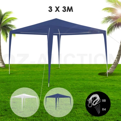 $62.95 • Buy 3x3m Waterproof Outdoor Garden Marquees Gazebo Party Wedding Tent Patio Canopy