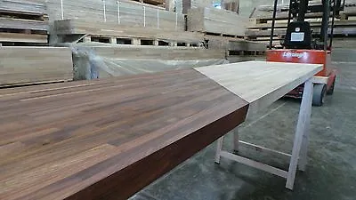 Prime Black American Walnut Solid Wood Worktop 40mm Staves Real Wood Worktops • £450