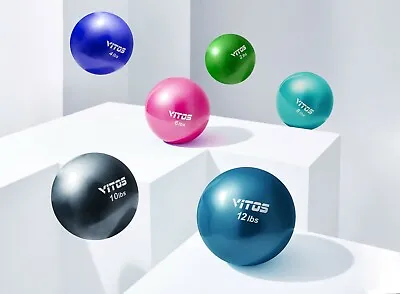 Vitos Fitness Toning Soft Weighted Mini Ball | Medicine Ball Core Training Yoga  • $33.99