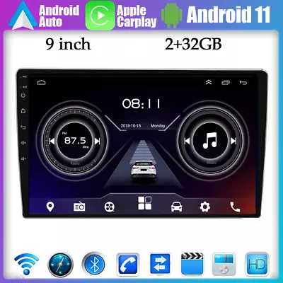 Car MP5 Player Android 11 9in WIFI Bluetooth HD 32GB GPS Navigation Bluetooth HD • $56.04