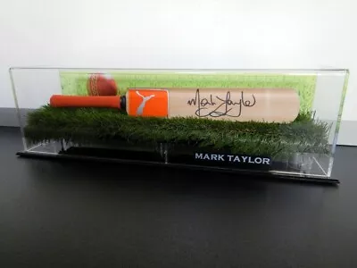 $169.99 • Buy ✺Signed✺ MARK TAYLOR Cricket Mini Bat COA Australia 2023 Shirt Jersey