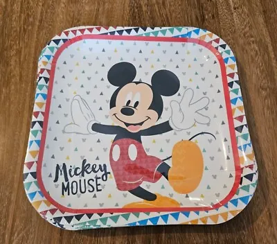 Disney Mickey Mouse Square Paper Plates 4ct Party Plates Birthday  • $6.20