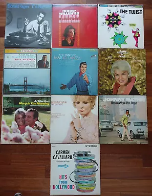 Lot 10 Vintage Classic Oldies Donald Fagen Mario Lanza  Vinyl Record Albums • $7.99