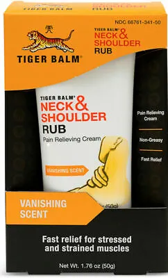 1/2/5/12 Pcs Tiger Balm Neck & Shoulder Rub Pain Relieving Cream 1.76 Oz / 50g • $9.99