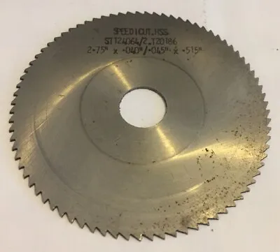 SPEED HSS Side & Face Milling Cutter 2.75” X .040/.045 X .515” Bore  - Milling • £5.99