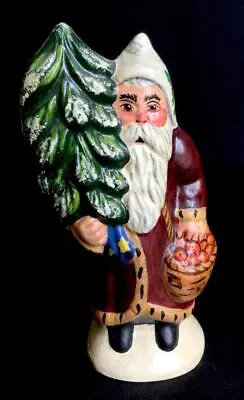 $149.95 • Buy Rare 809  VAILLANCOURT 1994 CHRISTMAS SANTA Belsnickel With APPLE BASKET Tree