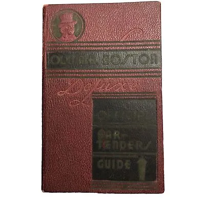 OLD MR. BOSTON DE LUXE OFFICIAL BARTENDER'S GUIDE By Leo Cotton - Hardcover 1935 • $89