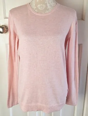 H&M Logg Blush Pink Thin Knit Jumper - Size XS (8 / 10) • £3.50