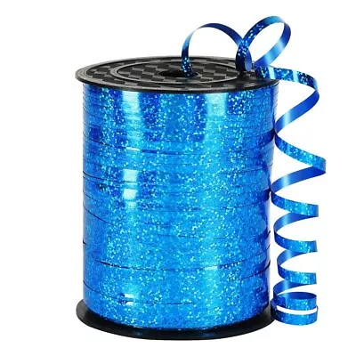 Shiny Blue Ribbon3/16 Inch X 500 Yard Metallic Blue Curling Ribbon For New Ye... • $16.71