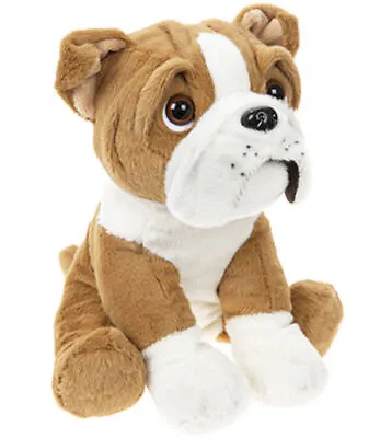 £8.95 • Buy 20cm Cute Sitting British English Bulldog Dog Puppy Teddy Soft Plush Xmas Toy