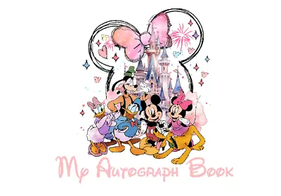 A6 / A5 Personalised Characters Pastel Disney Inspired Autograph Memory Book • £6.98