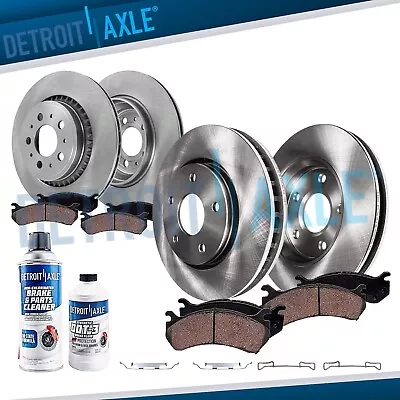 10pc Front Rear Brake Rotors Ceramic Brake Pads Kit For 2010 - 2014 Volvo XC90 • $209.96