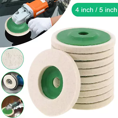 Wool Buffing Polishing Wheel Grinder Felt Polishing Disc Pad Set For Rotary Tool • $7.49