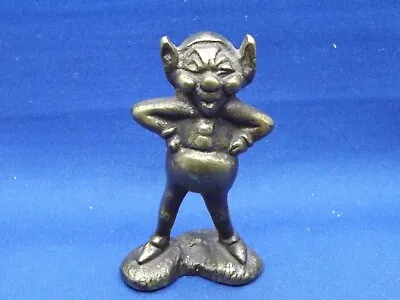 £10 • Buy Vintage Brass Cornish Pixie , Elf , Leprechaun Figurine - 7.5cm  
